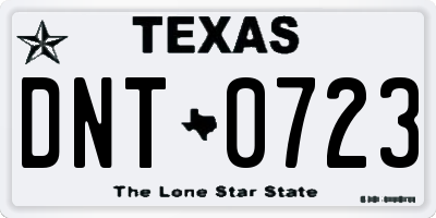 TX license plate DNT0723