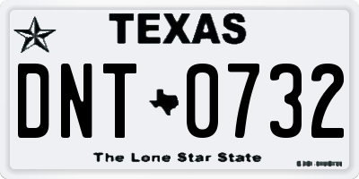 TX license plate DNT0732