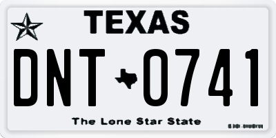 TX license plate DNT0741