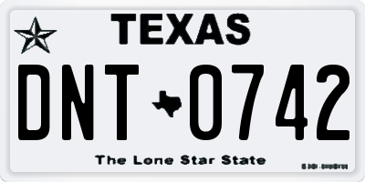 TX license plate DNT0742