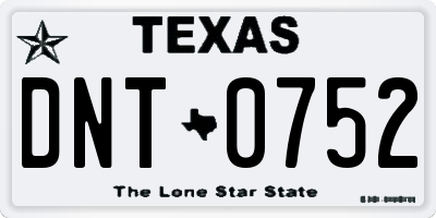 TX license plate DNT0752