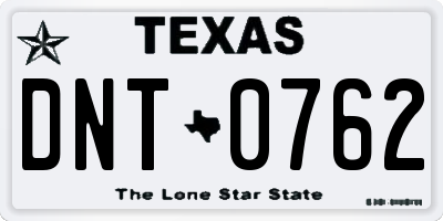 TX license plate DNT0762