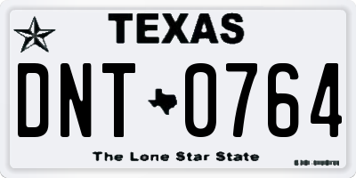TX license plate DNT0764