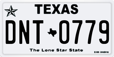 TX license plate DNT0779