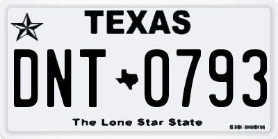 TX license plate DNT0793