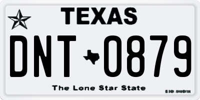 TX license plate DNT0879