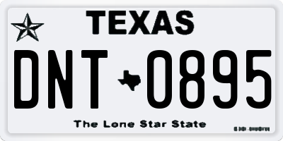 TX license plate DNT0895