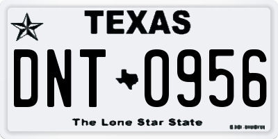 TX license plate DNT0956