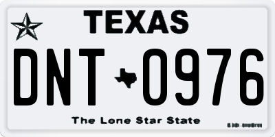 TX license plate DNT0976