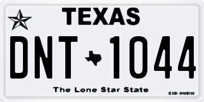 TX license plate DNT1044