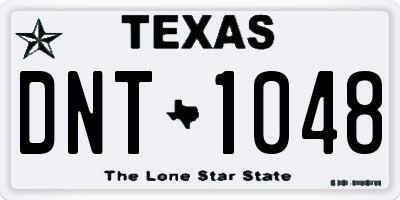 TX license plate DNT1048
