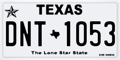 TX license plate DNT1053