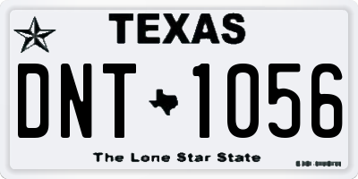TX license plate DNT1056