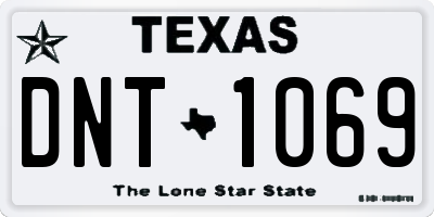 TX license plate DNT1069