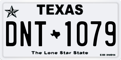 TX license plate DNT1079