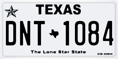 TX license plate DNT1084