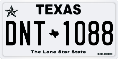 TX license plate DNT1088