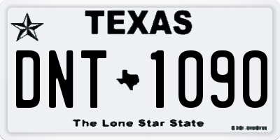 TX license plate DNT1090