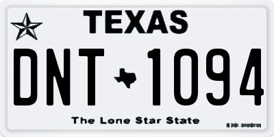 TX license plate DNT1094
