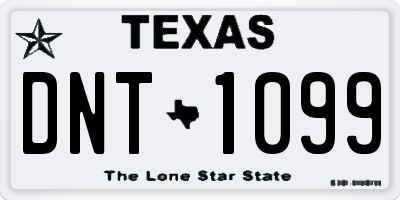 TX license plate DNT1099
