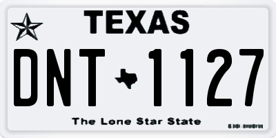 TX license plate DNT1127