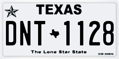 TX license plate DNT1128