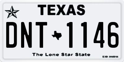 TX license plate DNT1146