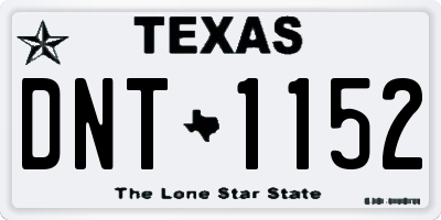 TX license plate DNT1152