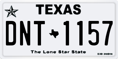 TX license plate DNT1157