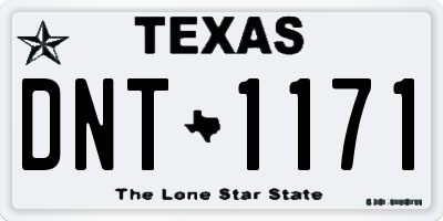 TX license plate DNT1171