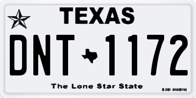 TX license plate DNT1172