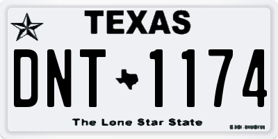 TX license plate DNT1174