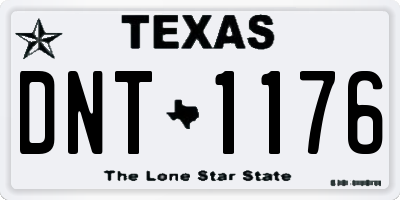TX license plate DNT1176