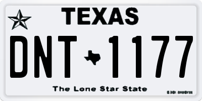 TX license plate DNT1177