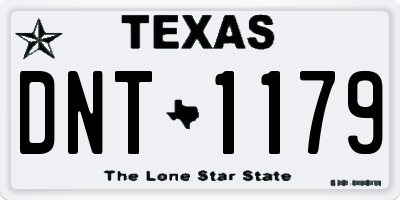 TX license plate DNT1179