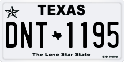 TX license plate DNT1195