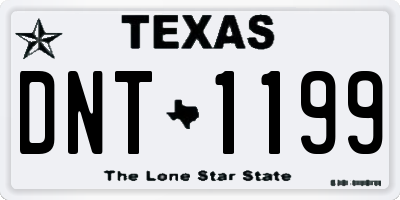 TX license plate DNT1199