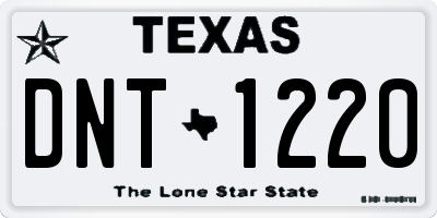 TX license plate DNT1220