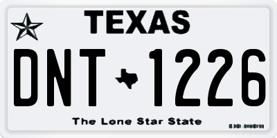 TX license plate DNT1226