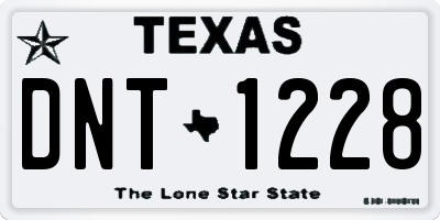 TX license plate DNT1228