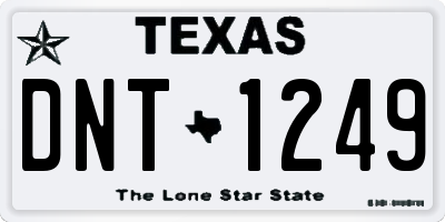 TX license plate DNT1249