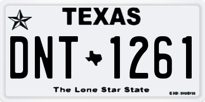 TX license plate DNT1261