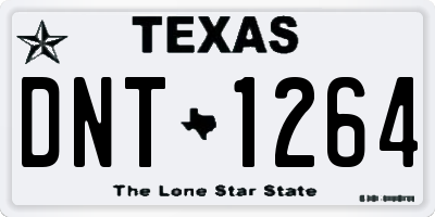 TX license plate DNT1264