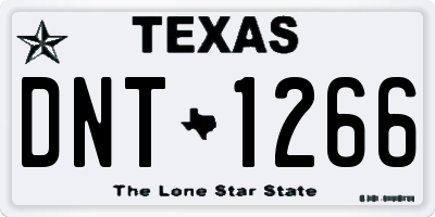 TX license plate DNT1266