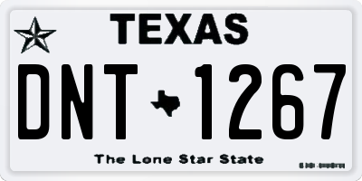 TX license plate DNT1267