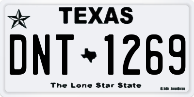 TX license plate DNT1269