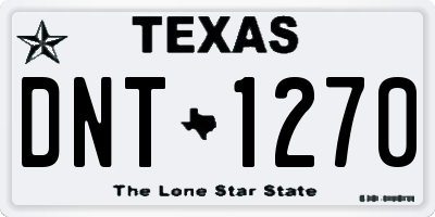 TX license plate DNT1270