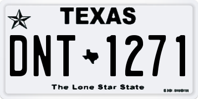 TX license plate DNT1271