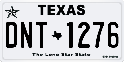 TX license plate DNT1276