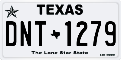 TX license plate DNT1279
